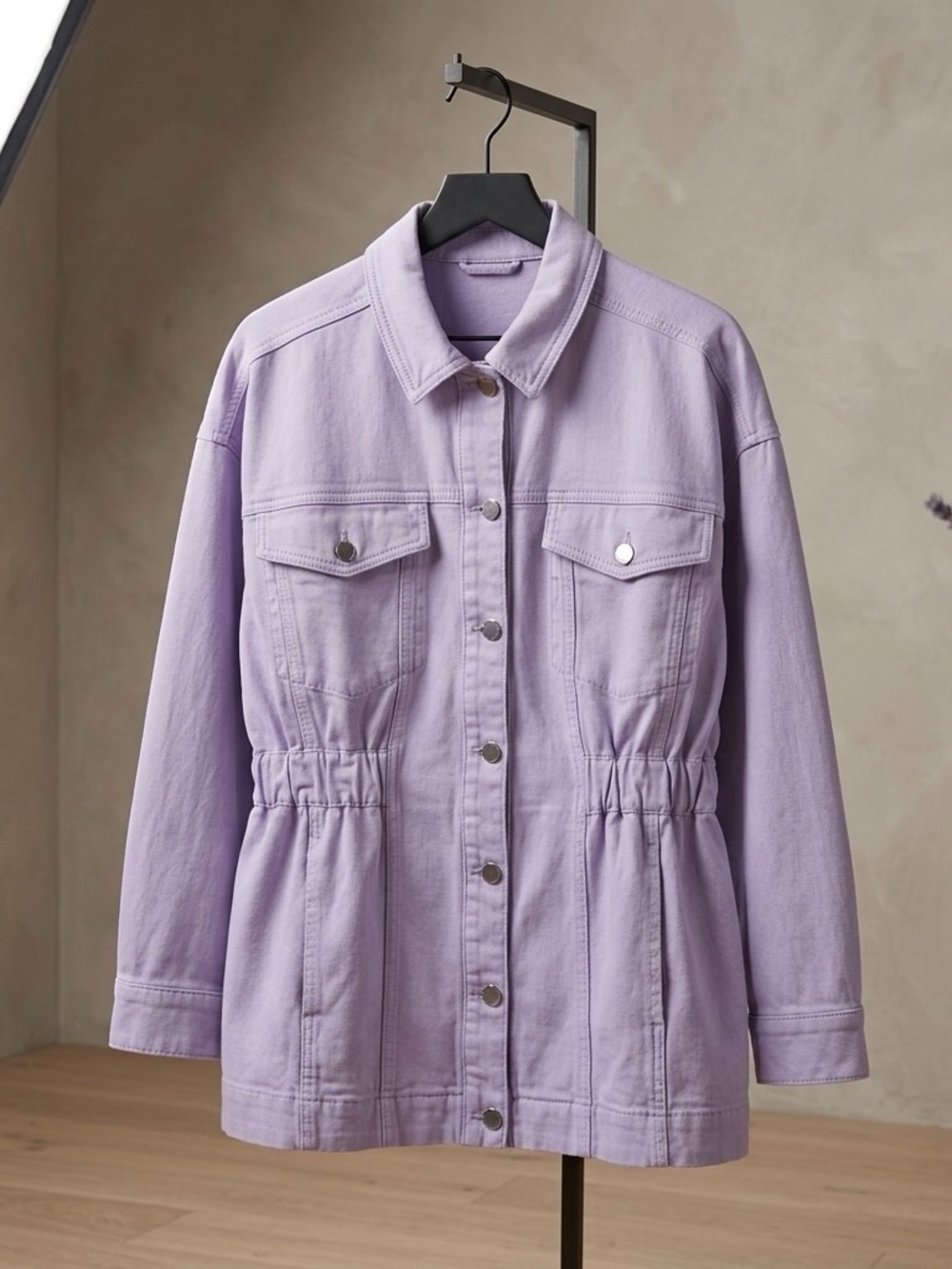 Ted Baker Lavender Utility Jean Jacket